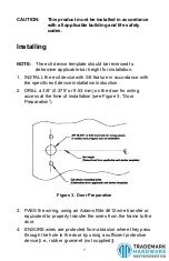 Предварительный просмотр 6 страницы Assa Abloy Adams Rite 3000SE Installation Instructions Manual