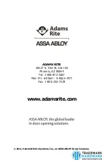 Предварительный просмотр 10 страницы Assa Abloy Adams Rite 3000SE Installation Instructions Manual