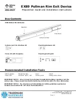 Assa Abloy Adams Rite EX89 Preparation Manual preview