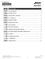 Preview for 2 page of Assa Abloy Arrow AL-500 Series Installation Instructions Manual