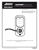 Assa Abloy Arrow Revolution U4A-YRHCPZB0 Installation And Programming Instructions предпросмотр