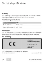 Предварительный просмотр 26 страницы Assa Abloy CLIQ eCLIQ Connect key Operating Instructions Manual