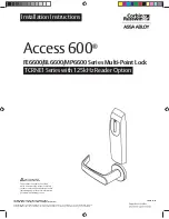 Предварительный просмотр 1 страницы Assa Abloy Corbin Russwin Access 600 BL6600 Series Installation Instructions Manual