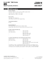 Preview for 7 page of Assa Abloy Corbin Russwin Access 800 TCAC2 Series Programming Instructions Manual