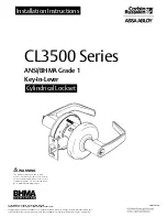 Assa Abloy Corbin Russwin CL3500 Series Installation Instructions Manual preview