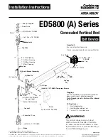 Assa Abloy Corbin Russwin ED5800 Series Installation Instructions Manual preview