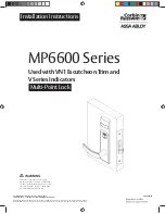 Assa Abloy Corbin Russwin MP6600 Series Installation Instructions Manual preview