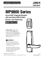 Assa Abloy Corbin Russwin MP9800 Series Installation Instructions Manual предпросмотр