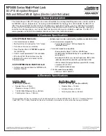 Preview for 4 page of Assa Abloy Corbin Russwin SE LP10 MP9800 Series Installation Instructions Manual