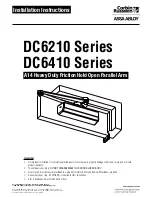 Preview for 1 page of Assa Abloy DC6210 Series Installation Instructions Manual