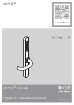 Assa Abloy effeff ANYKEY Programming And Operation Instructions предпросмотр