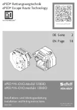 Assa Abloy effeff ePED Hi-O 1386IO Installation And Fitting Instructions предпросмотр