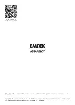 Preview for 12 page of Assa Abloy EMTEK EMTouch Classic Style Installation & Programming Manual