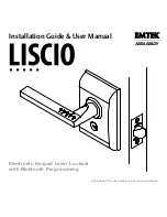 Предварительный просмотр 1 страницы Assa Abloy EMTEK LISCIO Installation Manual & User Manual