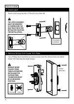 Предварительный просмотр 4 страницы Assa Abloy Emtek Modern Keypad Entryset Installation & Programming Manual