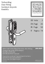 Предварительный просмотр 1 страницы Assa Abloy ESA500 Programming Instructions Manual