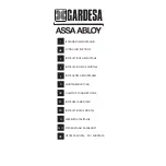 Assa Abloy GARDESA Fitting Instructions Manual предпросмотр