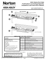 Assa Abloy Norton 6300 Series Installation And Instruction Manual предпросмотр