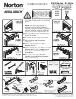 Assa Abloy Norton 8000 Series Installation Instructions Manual preview