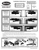 Assa Abloy Norton Narrow Profile Series Installation Instructions предпросмотр