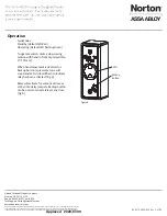 Preview for 4 page of Assa Abloy Norton Wave to Open 704 Installation Instructions