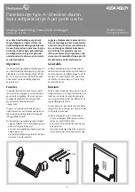 Предварительный просмотр 9 страницы Assa Abloy OneSystem type A Mounting Manual