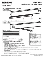 Assa Abloy Rixson Smok-Chek VI Installation And Instruction Manual предпросмотр