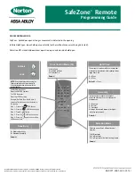 Assa Abloy SafeZone Remote Programming Manual preview