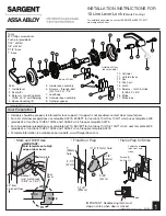 Preview for 1 page of Assa Abloy Sargent 10G13 Installation Instructions