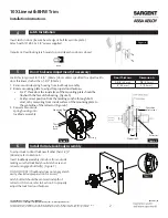 Предварительный просмотр 2 страницы Assa Abloy Sargent 10X Line Installation Instructions