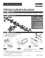 Предварительный просмотр 1 страницы Assa Abloy SARGENT 10X Series Installation Instructions Manual