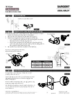 Предварительный просмотр 2 страницы Assa Abloy SARGENT 10X Series Installation Instructions Manual