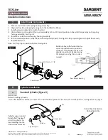 Предварительный просмотр 3 страницы Assa Abloy SARGENT 10X Series Installation Instructions Manual