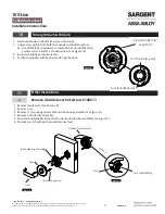 Предварительный просмотр 5 страницы Assa Abloy SARGENT 10X Series Installation Instructions Manual