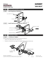 Предварительный просмотр 6 страницы Assa Abloy SARGENT 10X Series Installation Instructions Manual