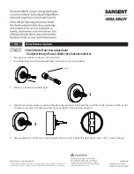 Предварительный просмотр 8 страницы Assa Abloy SARGENT 10X Series Installation Instructions Manual