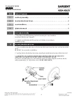 Предварительный просмотр 2 страницы Assa Abloy Sargent 11 Line Installation Instructions