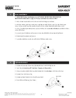 Предварительный просмотр 3 страницы Assa Abloy Sargent 11 Line Installation Instructions