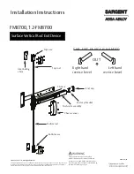 Assa Abloy SARGENT 12-FM8700 Installation Instructions Manual preview