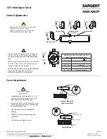 Предварительный просмотр 7 страницы Assa Abloy SARGENT 1431 Series Manual