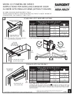 Assa Abloy SARGENT 351 POWERGLIDE Series Instructions For Installing предпросмотр