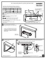 Предварительный просмотр 2 страницы Assa Abloy SARGENT 351 POWERGLIDE Series Instructions For Installing