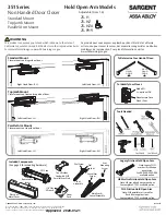 Preview for 1 page of Assa Abloy SARGENT 351 Series Manual