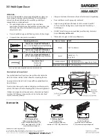 Preview for 2 page of Assa Abloy SARGENT 351 Series Manual