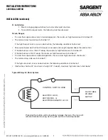 Предварительный просмотр 2 страницы Assa Abloy Sargent 4299 Installation Instructions