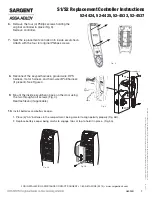 Preview for 2 page of Assa Abloy Sargent 52-4424 Instructions