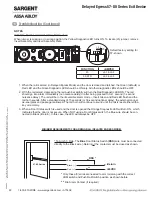 Preview for 22 page of Assa Abloy SARGENT 57 Series Installation Instructions Manual