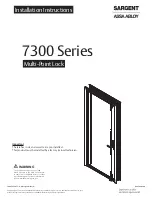 Assa Abloy Sargent 7300 Series Installation Instructions Manual preview