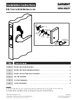 Assa Abloy Sargent 8200 Installation Instructions Manual preview