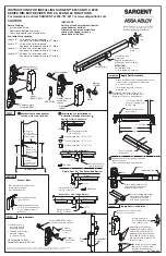 Preview for 1 page of Assa Abloy SARGENT 8800 Series Instructions For Installing